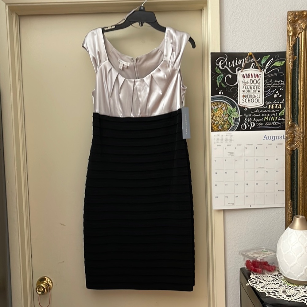 Size 12 Black and Silver dress